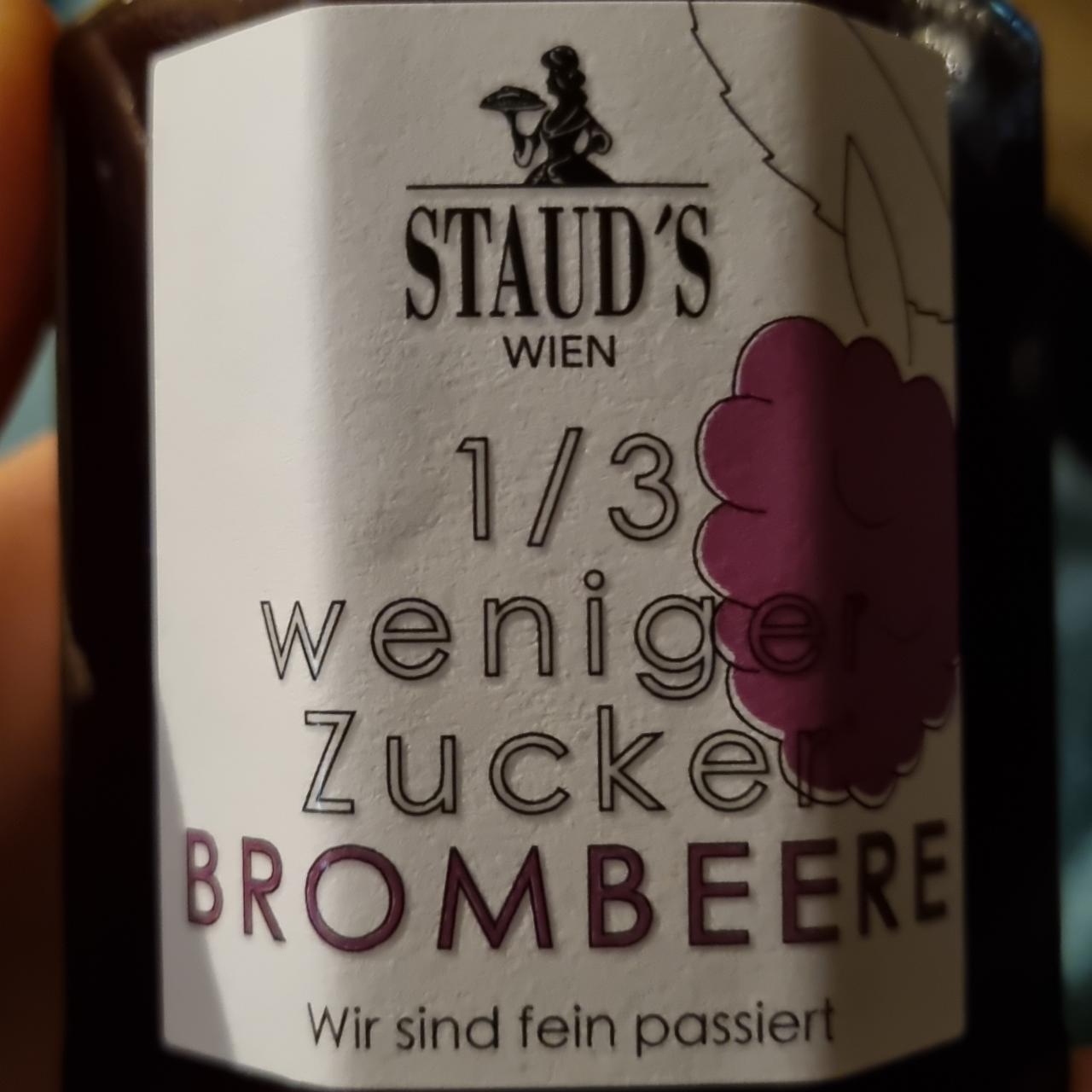 Fotografie - 1/3 weniger Zucker Brombeere Staud's Wien