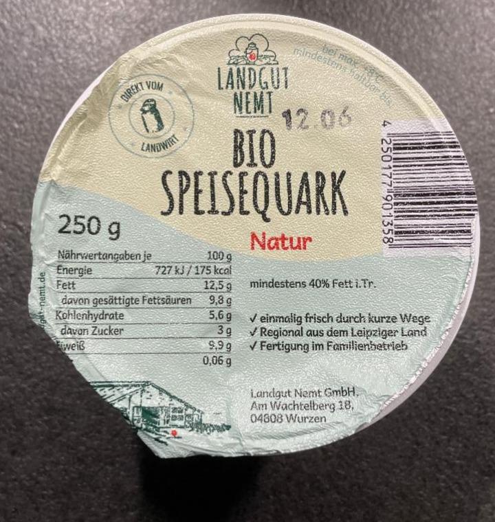 Fotografie - Bio Speisequark Natur Landgut Nemt