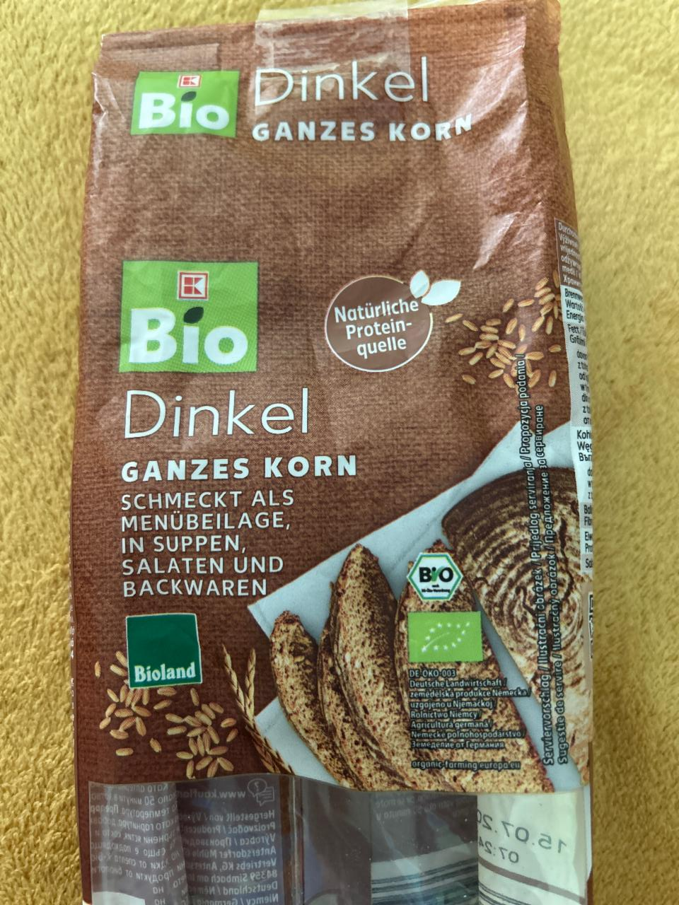 Fotografie - Dinkel Ganzes Korn K-Bio