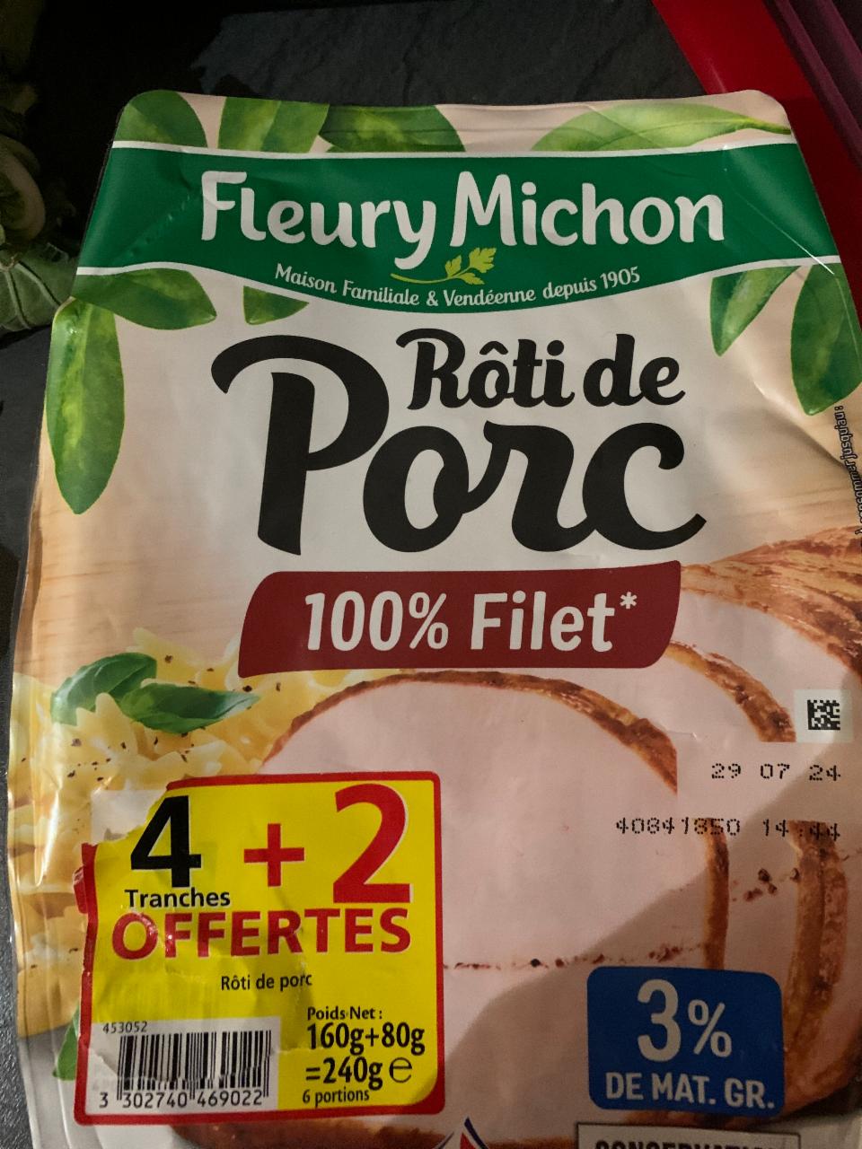 Fotografie - Rôti de Porc Fleury Michon