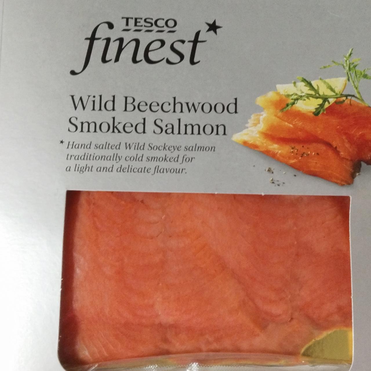 Fotografie - Wild beechwood smoked salmon Tesco finest