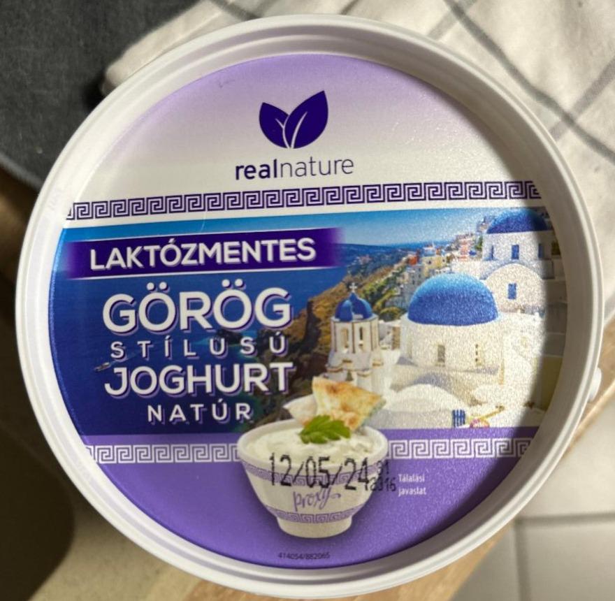 Fotografie - Laktózmentes Görög Stílusú Joghurt Natúr realnature