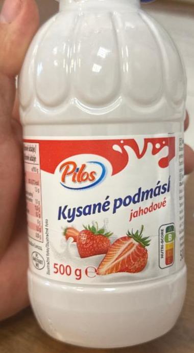 Fotografie - Kysané podmáslí jahodové Pilos