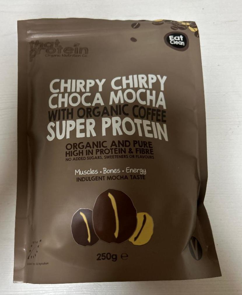 Fotografie - Chirpy Chirpy Choca Mocha with organic coffee Super Protein that protein