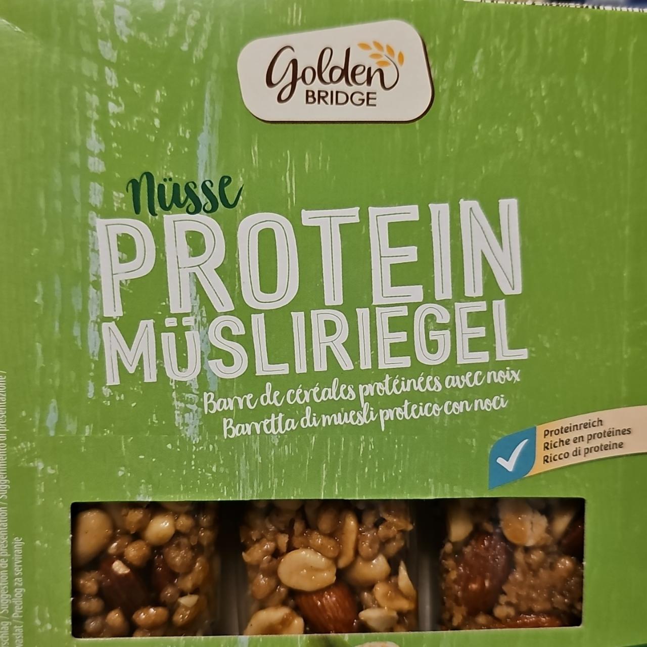 Fotografie - Nüsse Protein Müsliriegel Golden Bridge