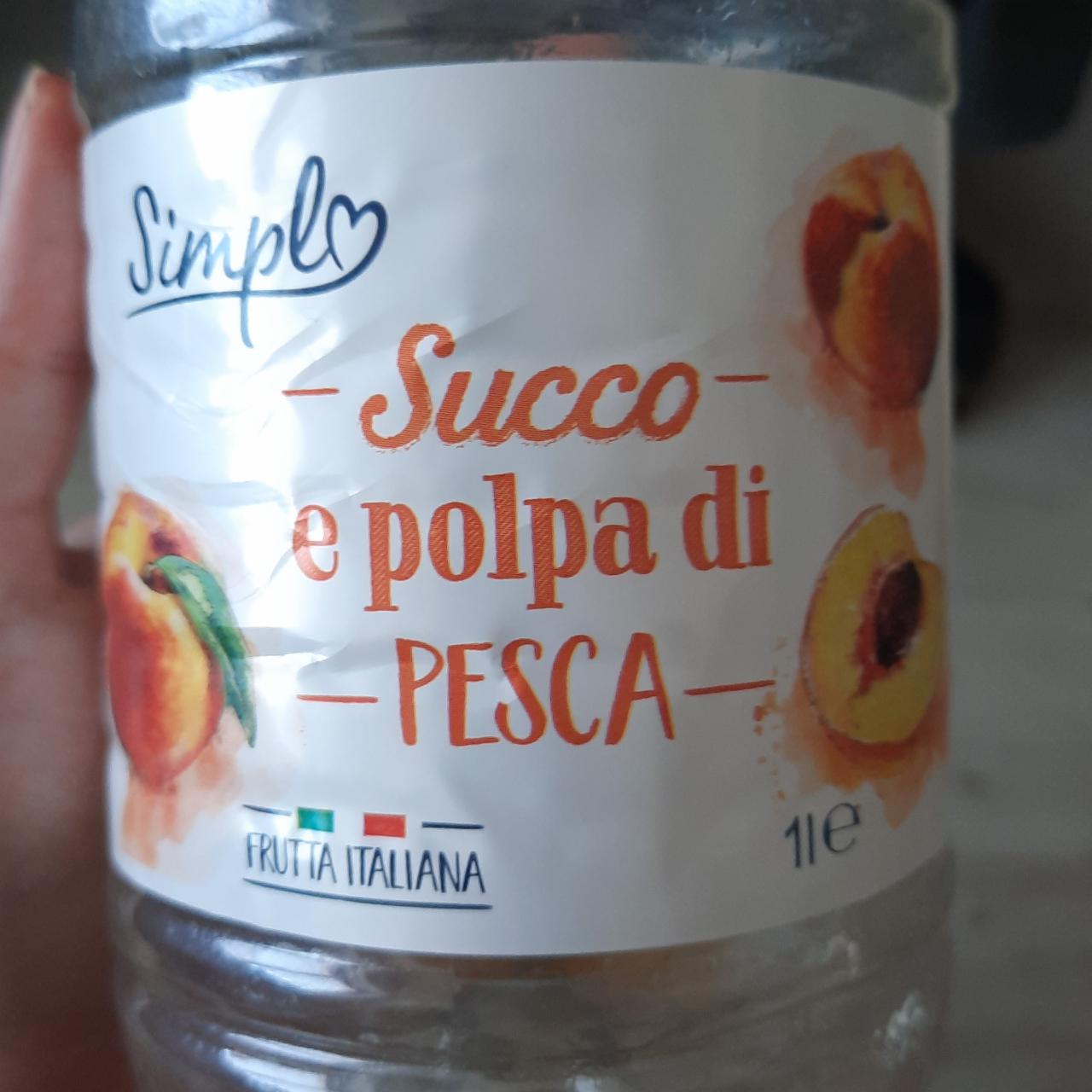 Fotografie - Succo e polpa di pesca Simpl