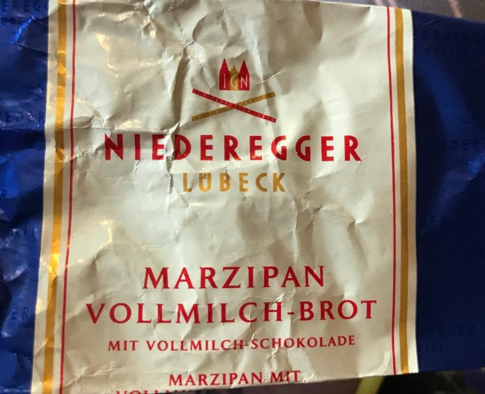 Fotografie - Marzipan Vollmilch-Brot Niederegger Lübeck