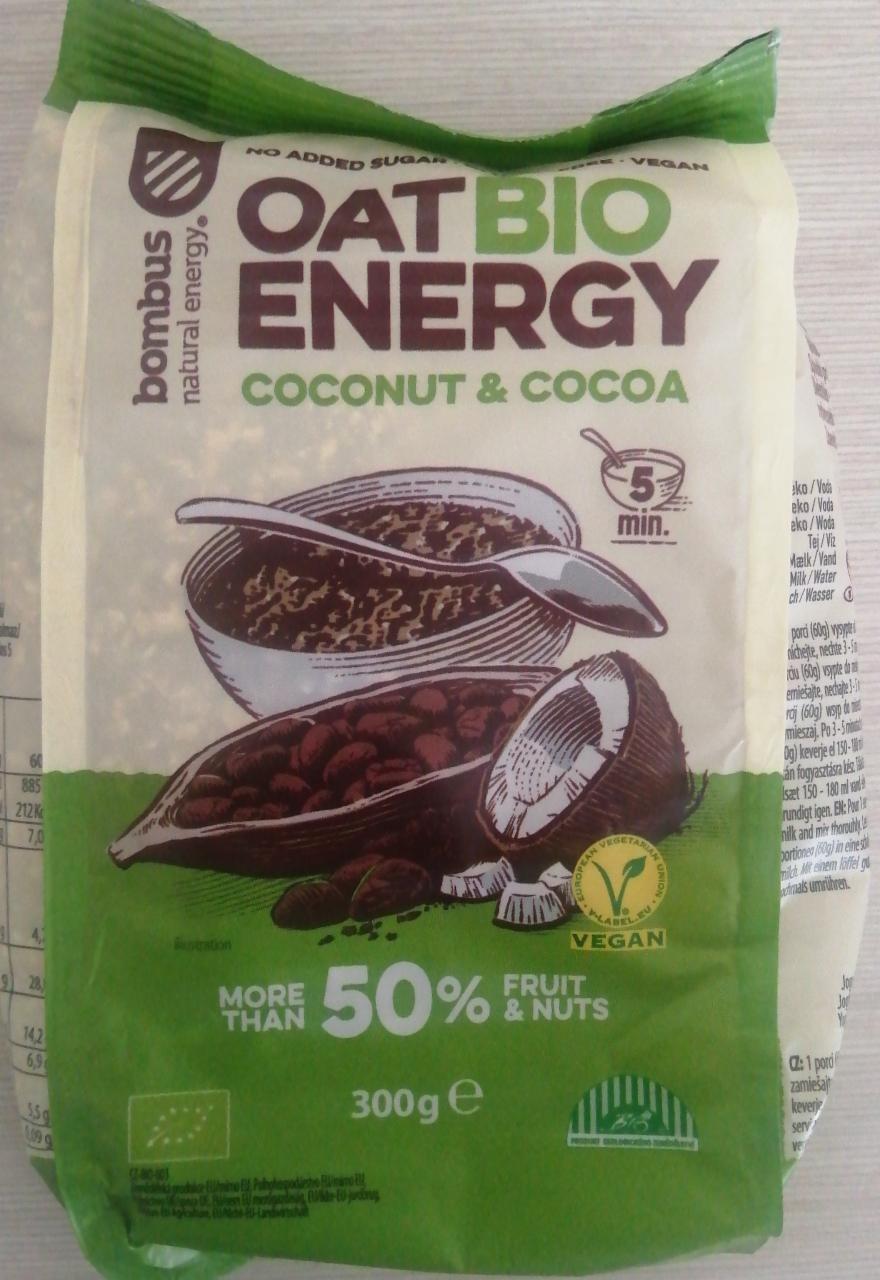 Fotografie - Bio oat energy coconut & cocoa Bombus