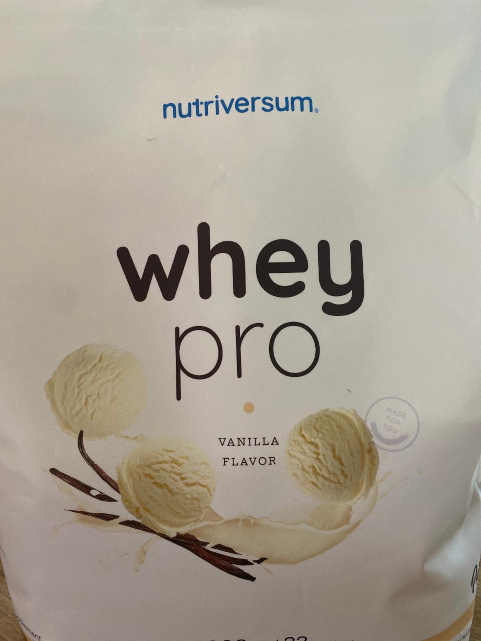 Fotografie - Whey pro vanilla flavor Nutriversum