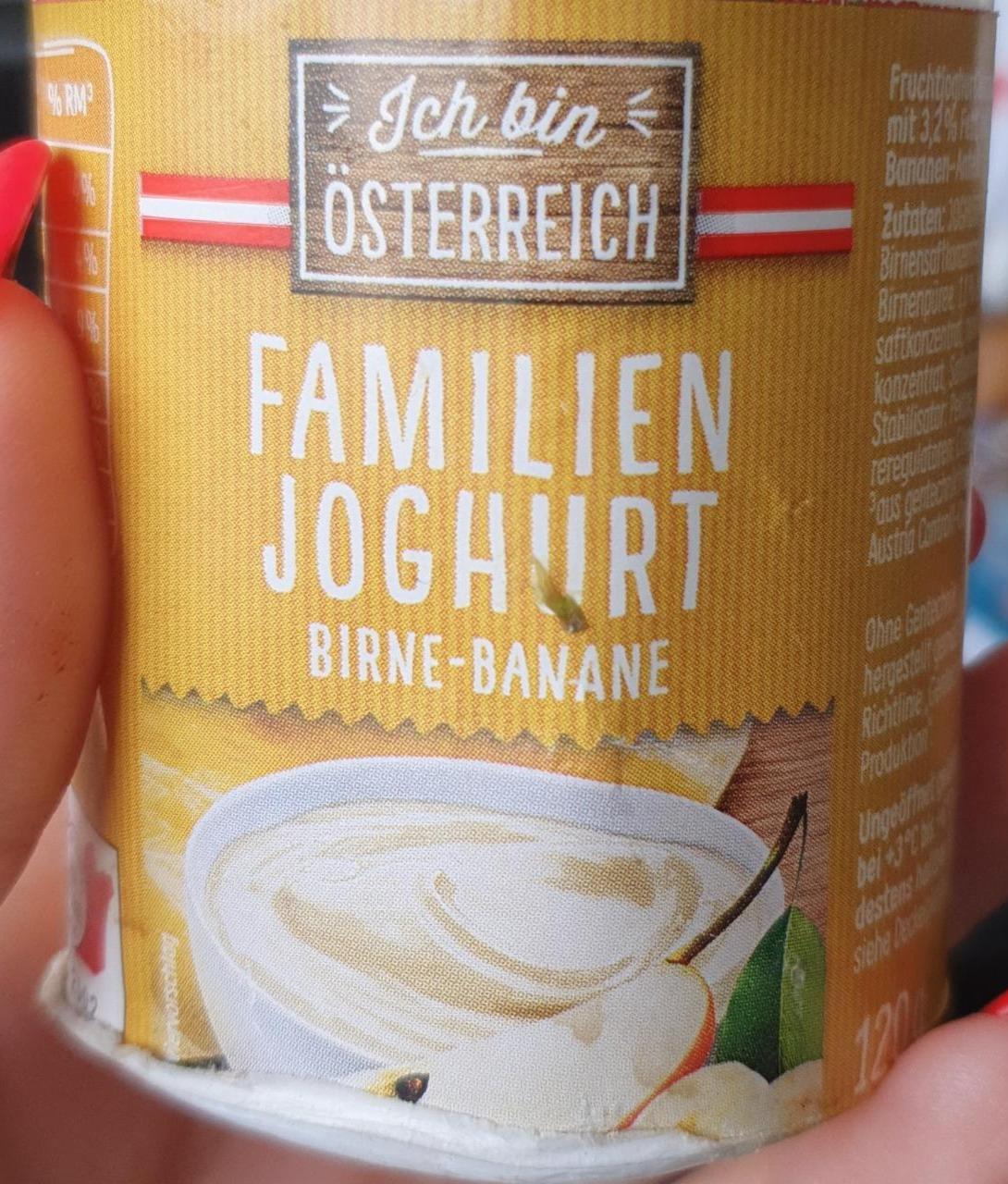 Fotografie - Familien Joghurt Birne-Banane Ich bin Österreich