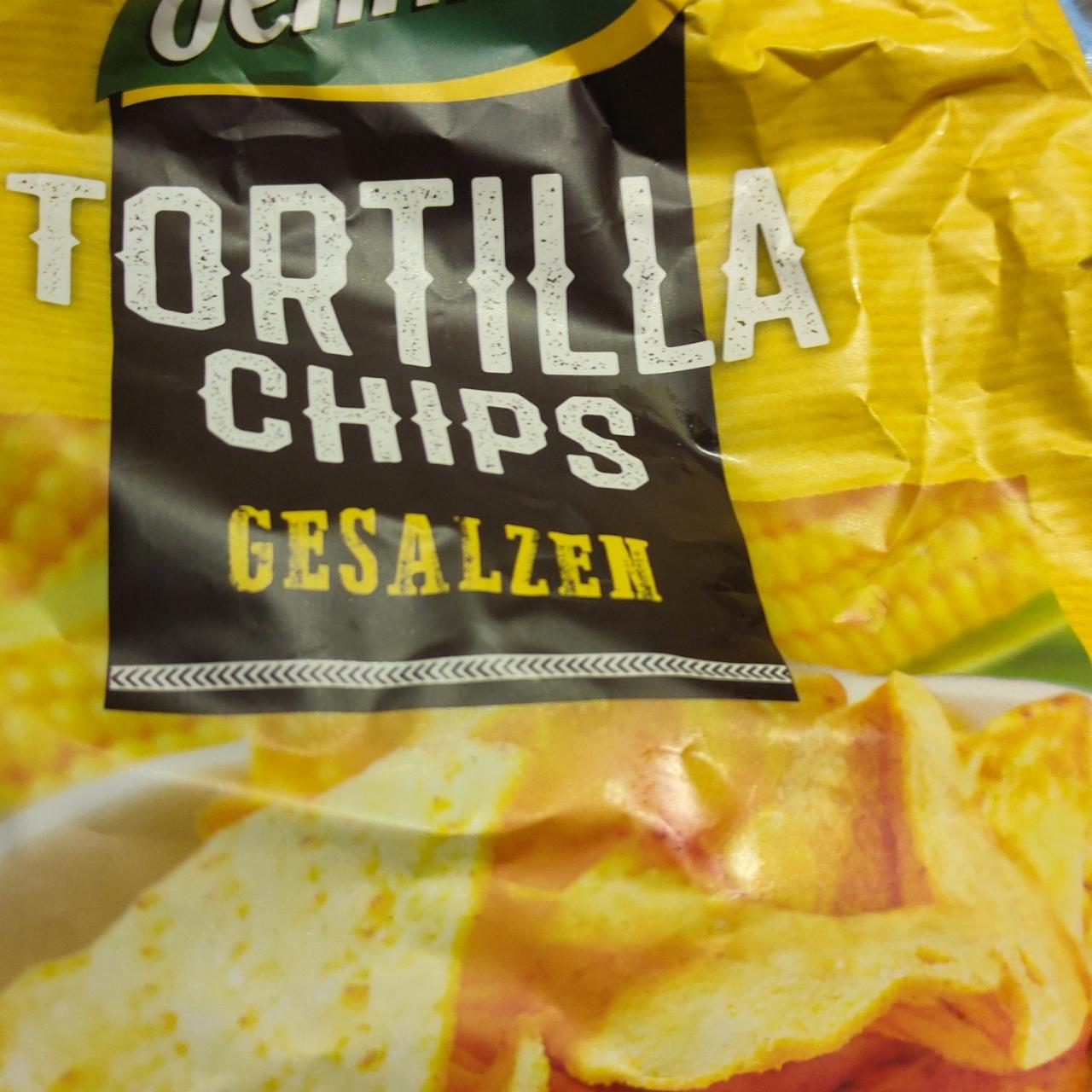 Fotografie - Tortilla chips gesalzen Denree