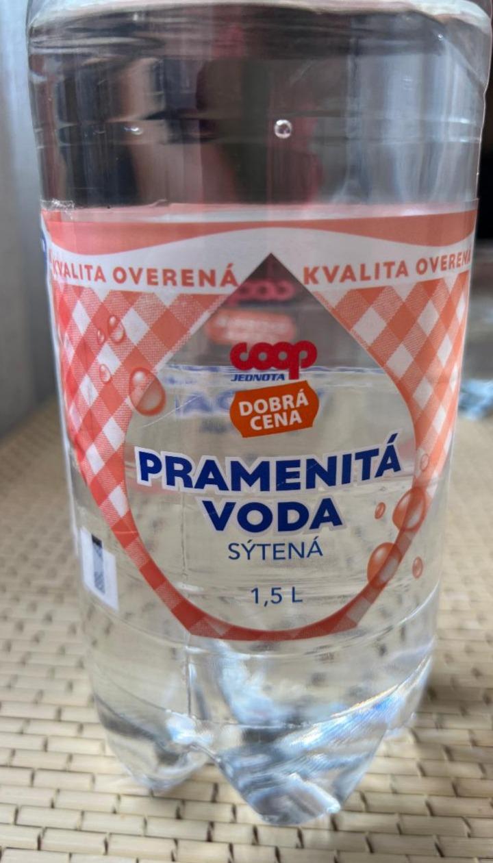 Fotografie - Pramenitá Voda Sýtená Coop Jednota Dobrá cena