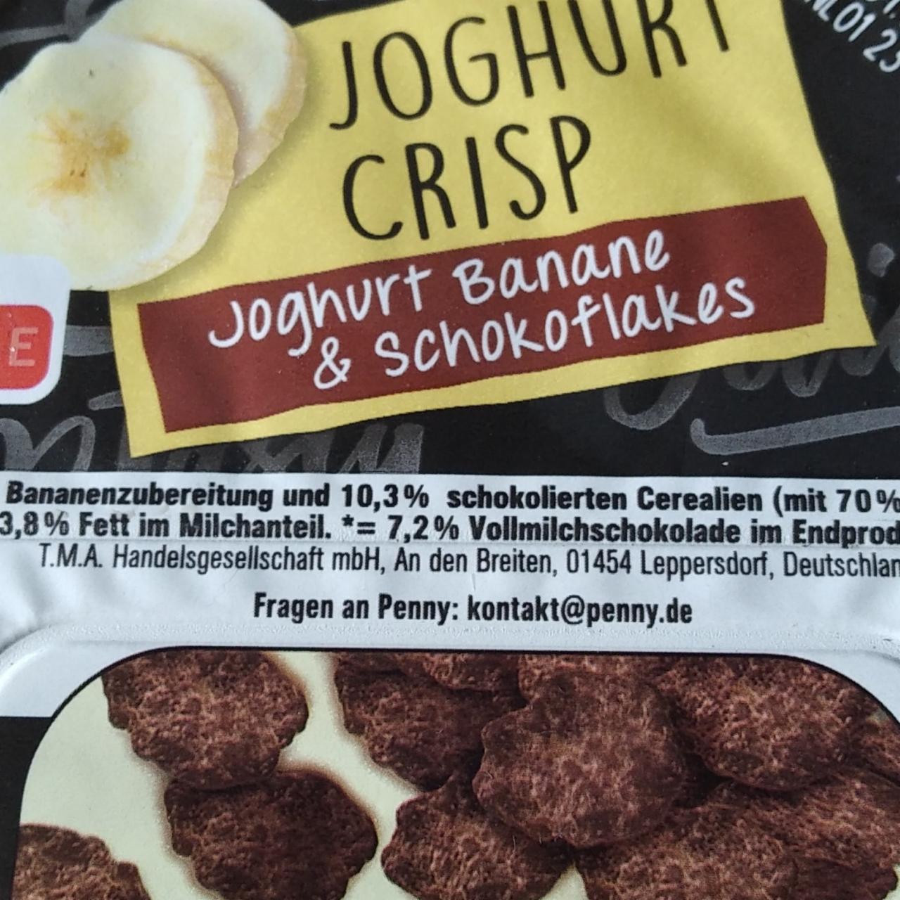 Fotografie - Joghurt crisp joghurt banane & schokoflakes Penny