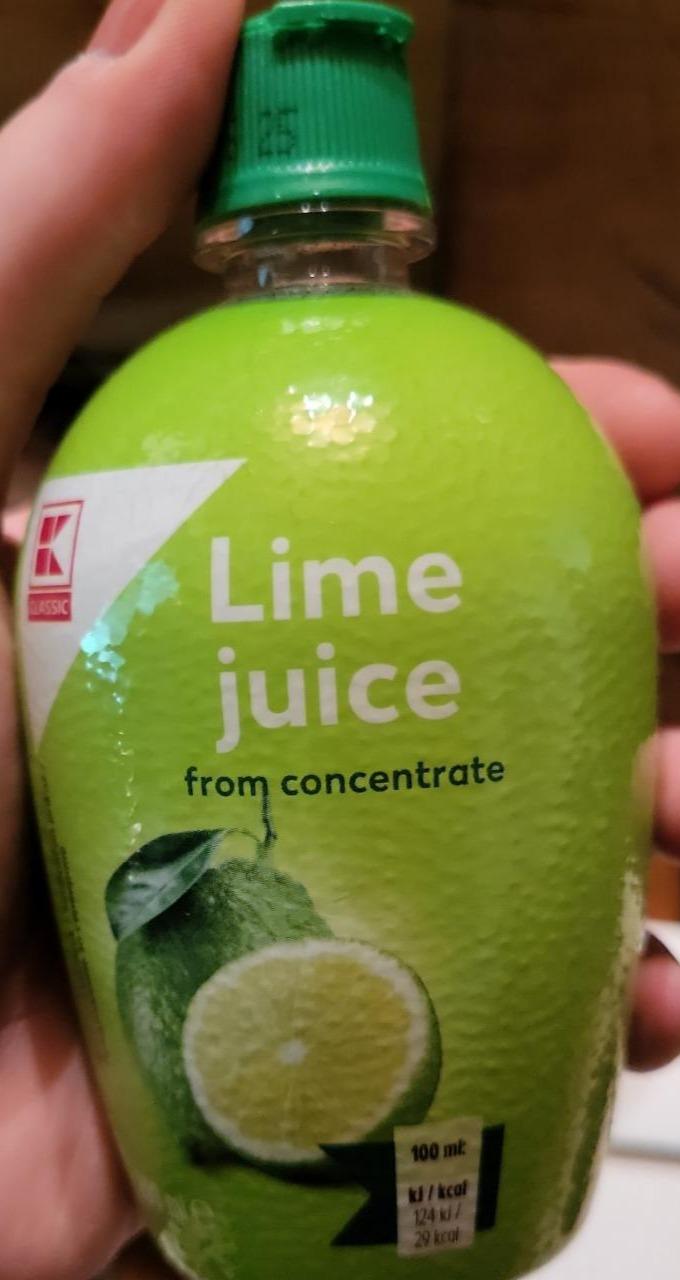 Fotografie - Lime juice from concentrate K-Classic