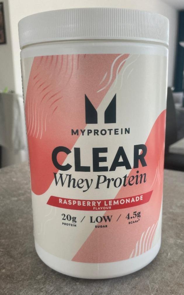 Fotografie - Clear Whey Protein Raspberry Lemonade Myprotein