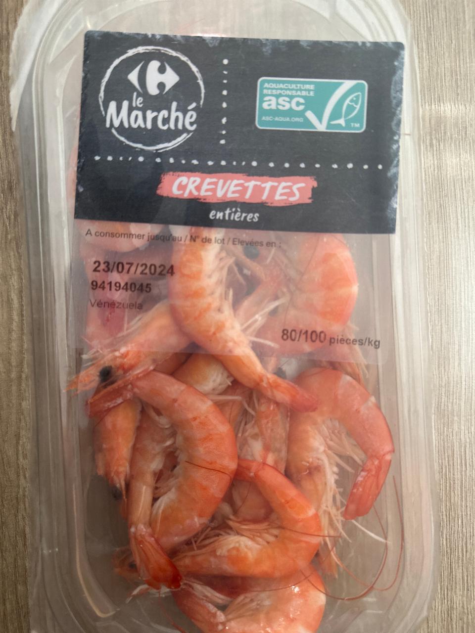 Fotografie - Crevettes Carrefour le Marché