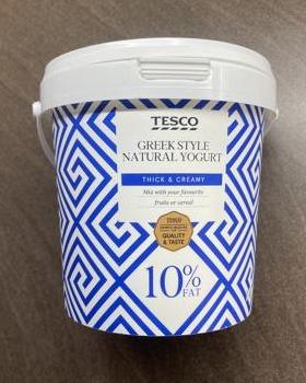 Fotografie - Greek Style Natural Yogurt Tesco