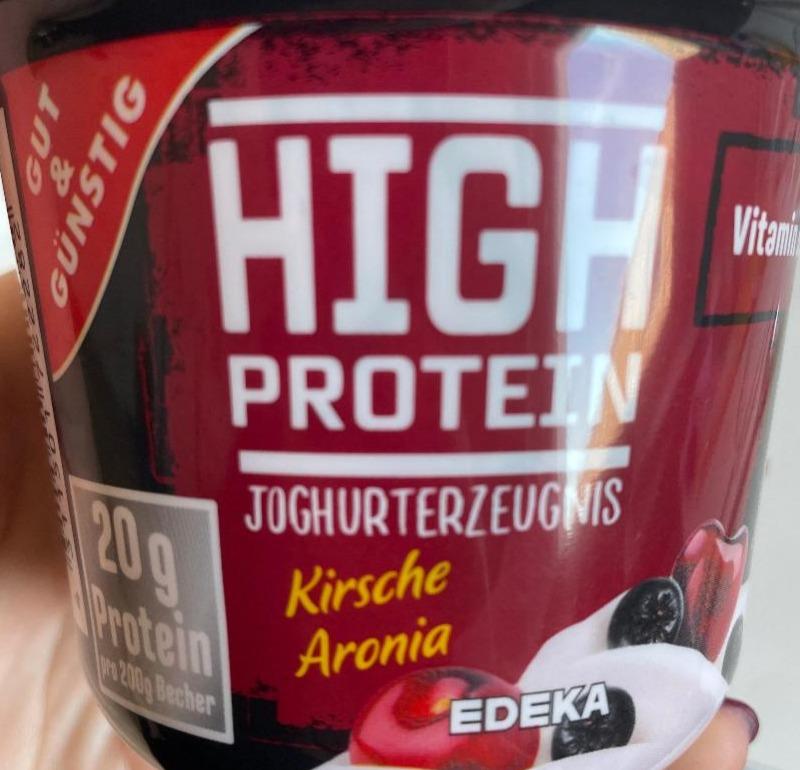 Fotografie - High Protein Joghurterzeugnis Kirsche Aronia Gut & Günstig