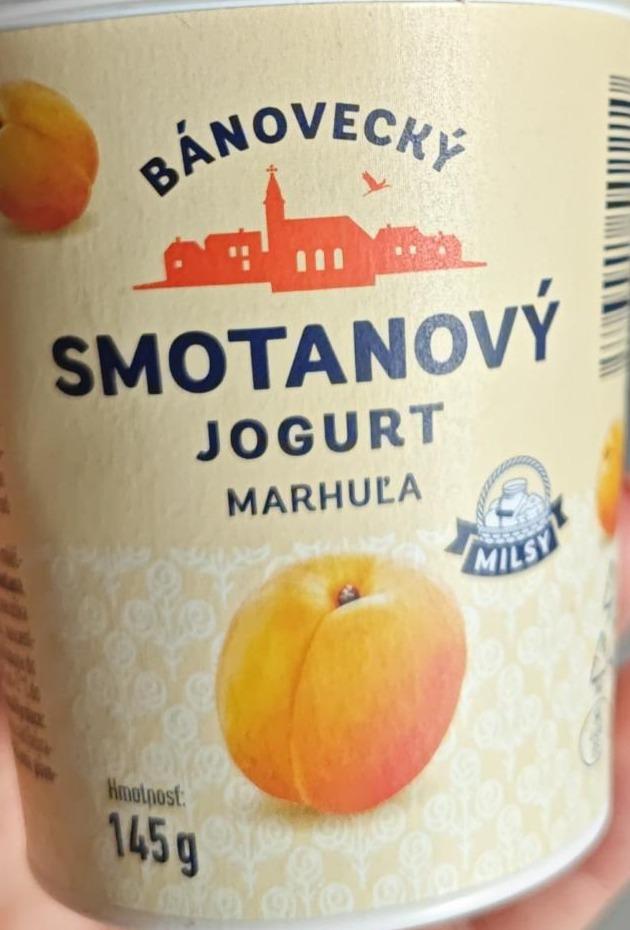 Fotografie - Bánovecký smotanový jogurt marhuľa