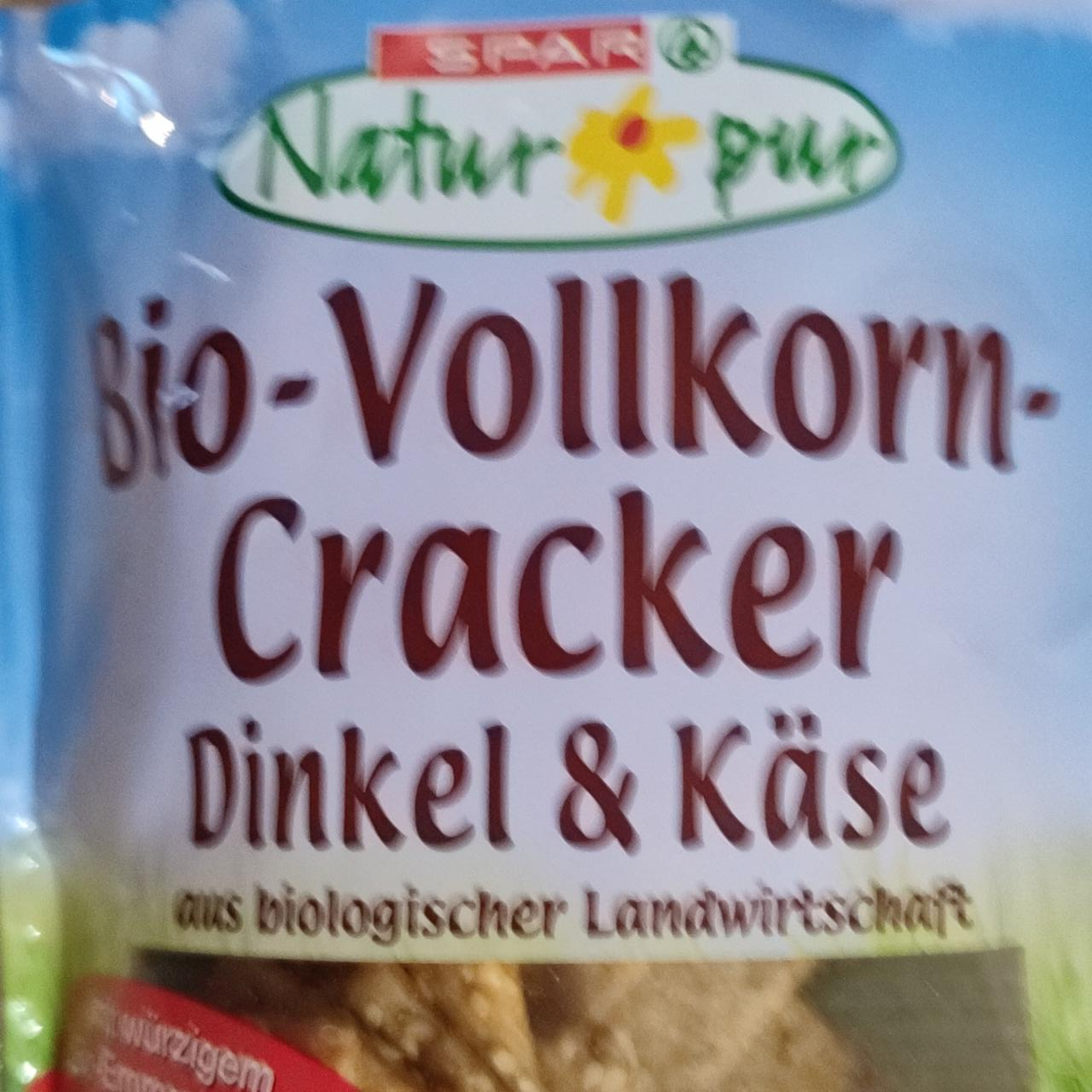 Fotografie - Bio-Vollkorn-Cracker Dinkel & Käse Spar Natur pur