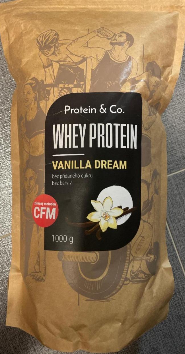 Fotografie - Whey protein vanilla dream cfm Protein & Co.