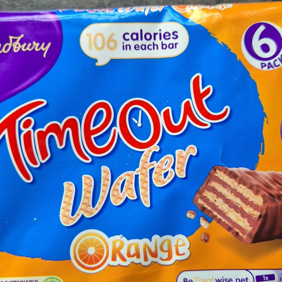 Fotografie - TimeOut Wafer orange Cadbury