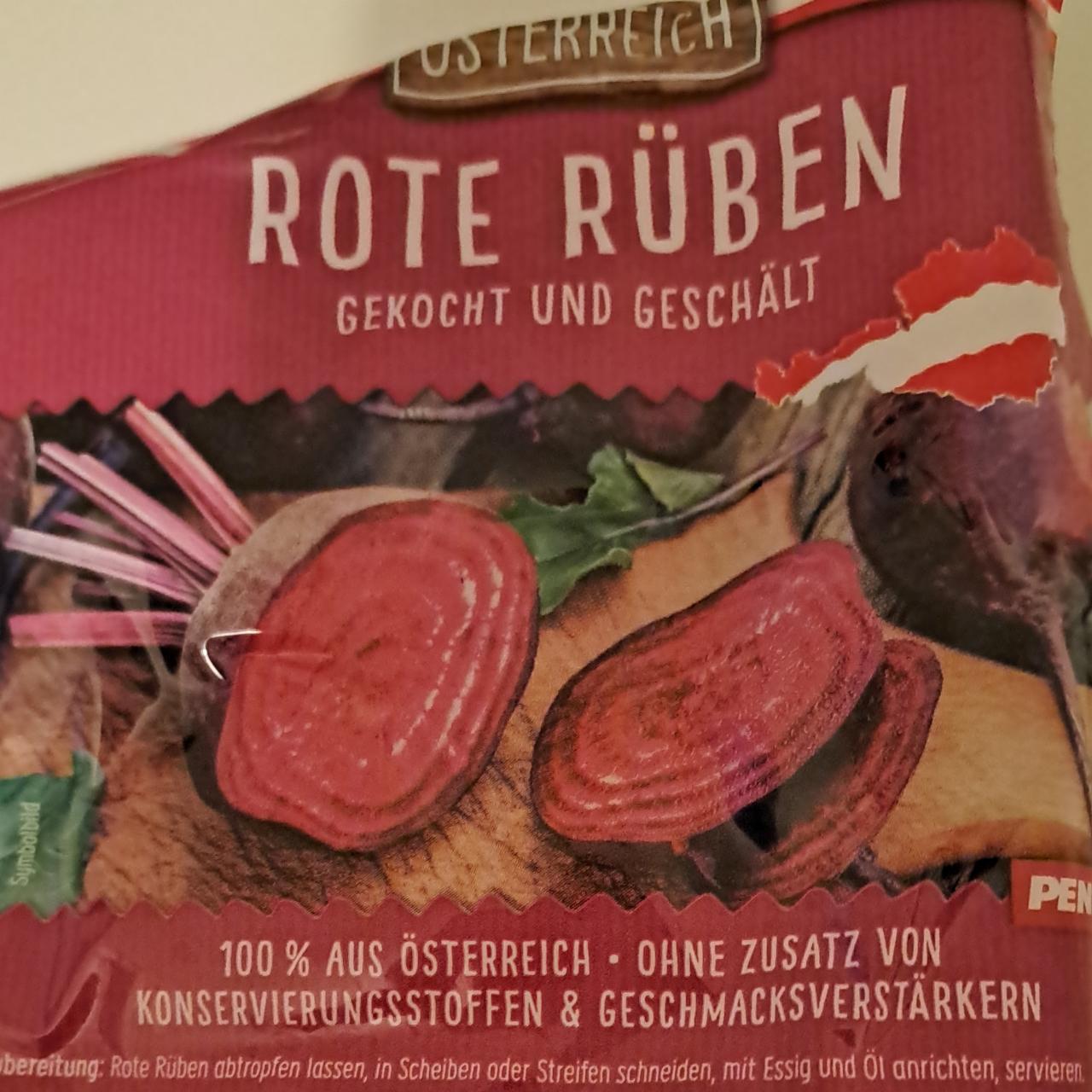 Fotografie - Rote Rüben gekocht und geschält Ich bin Österreich