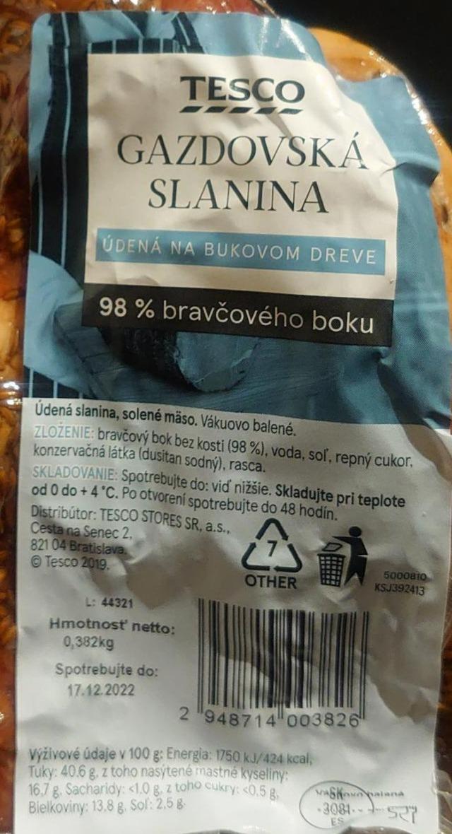 Fotografie - Gazdovská slanina Tesco