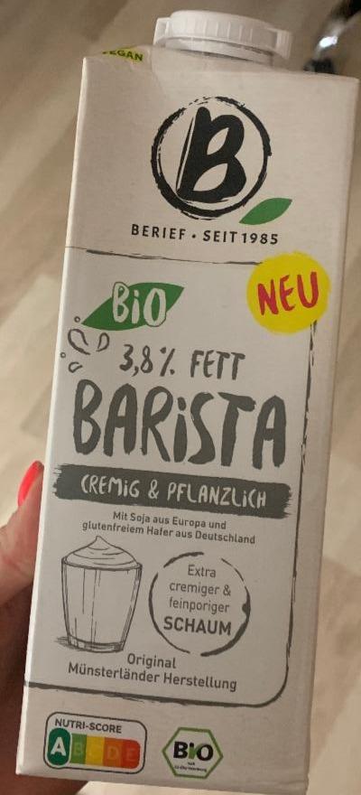 Fotografie - Bio Barista cremig & pflanzlich 3,8% fett Berief