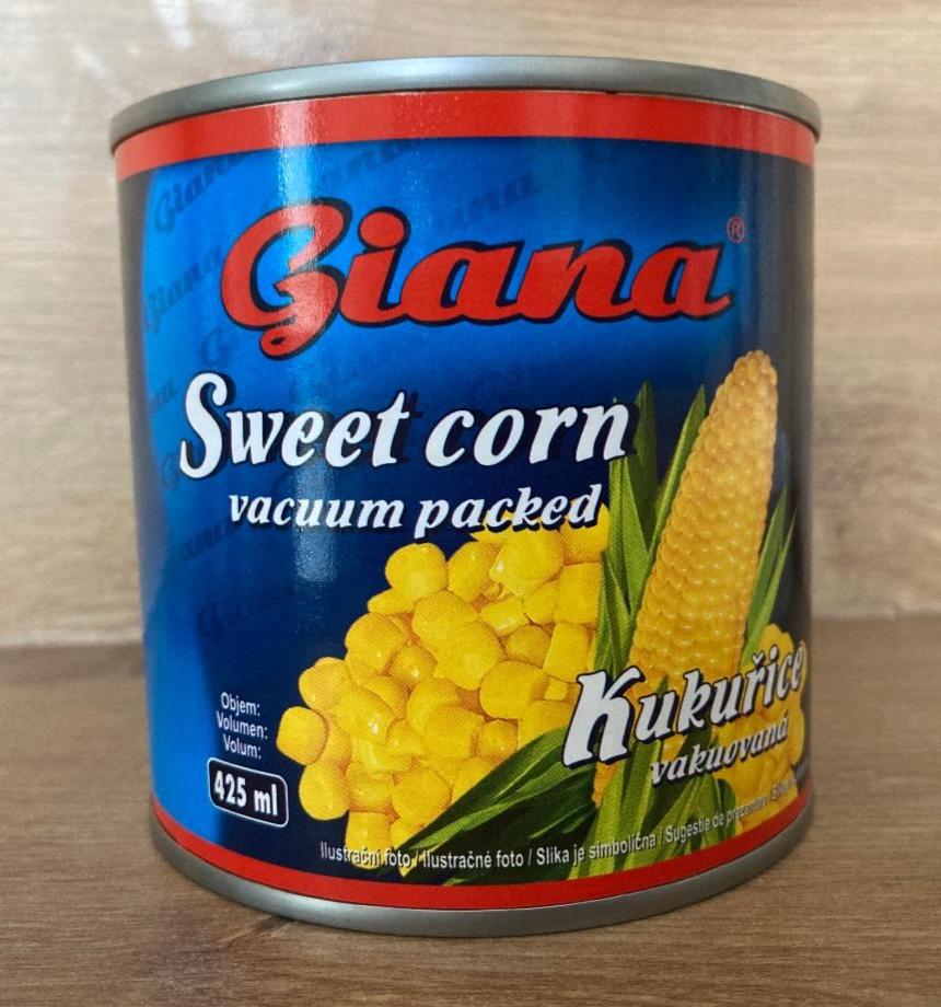 Fotografie - Sweet corn vacuum packed Giana