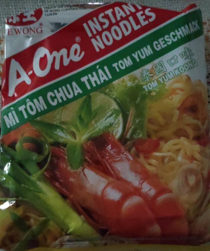 Fotografie - Instant Noodles Tom Yum Geschmack A-One