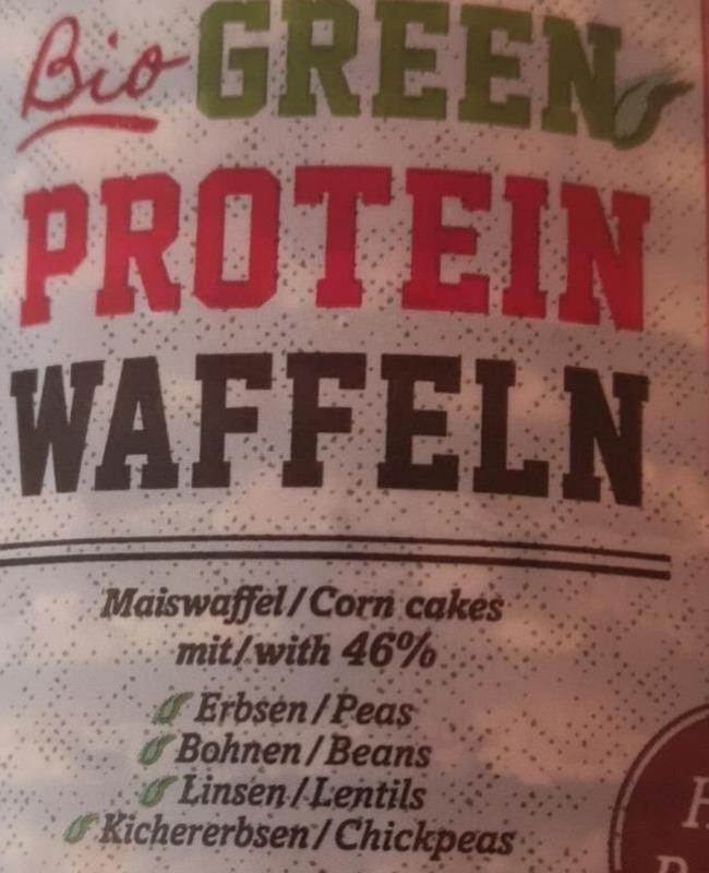 Fotografie - Verival Bio Green Protein Waffeln Ryžové chlebičky proteinové