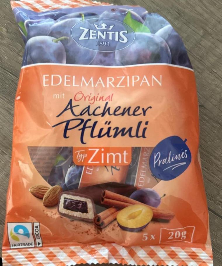 Fotografie - Edelmarzipan mit Original Aachener Pflümli Typ Zimt Zentis