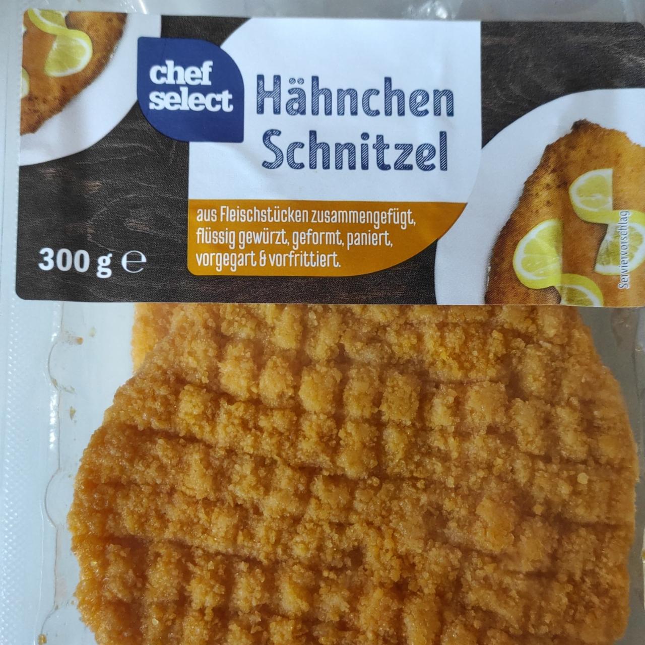 a nutričné kJ Hähnchen - Select kalórie, Chef Schnitzel hodnoty
