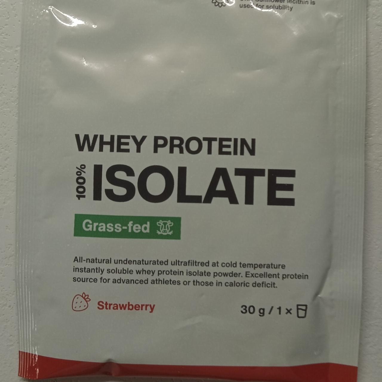 Fotografie - Whey Protein 100% Isolate Strawberry Vilgain