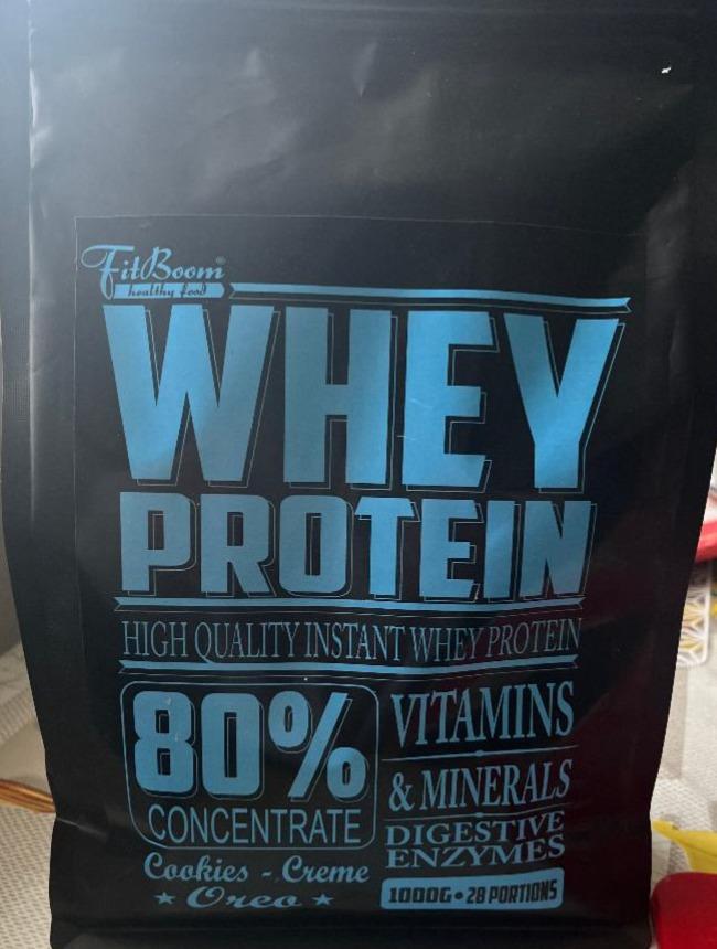 Fotografie - Whey Protein 80% Cookies - Creme Oreo FitBoom