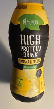 Fotografie - High protein drink banana flavour plant-based Vemondo