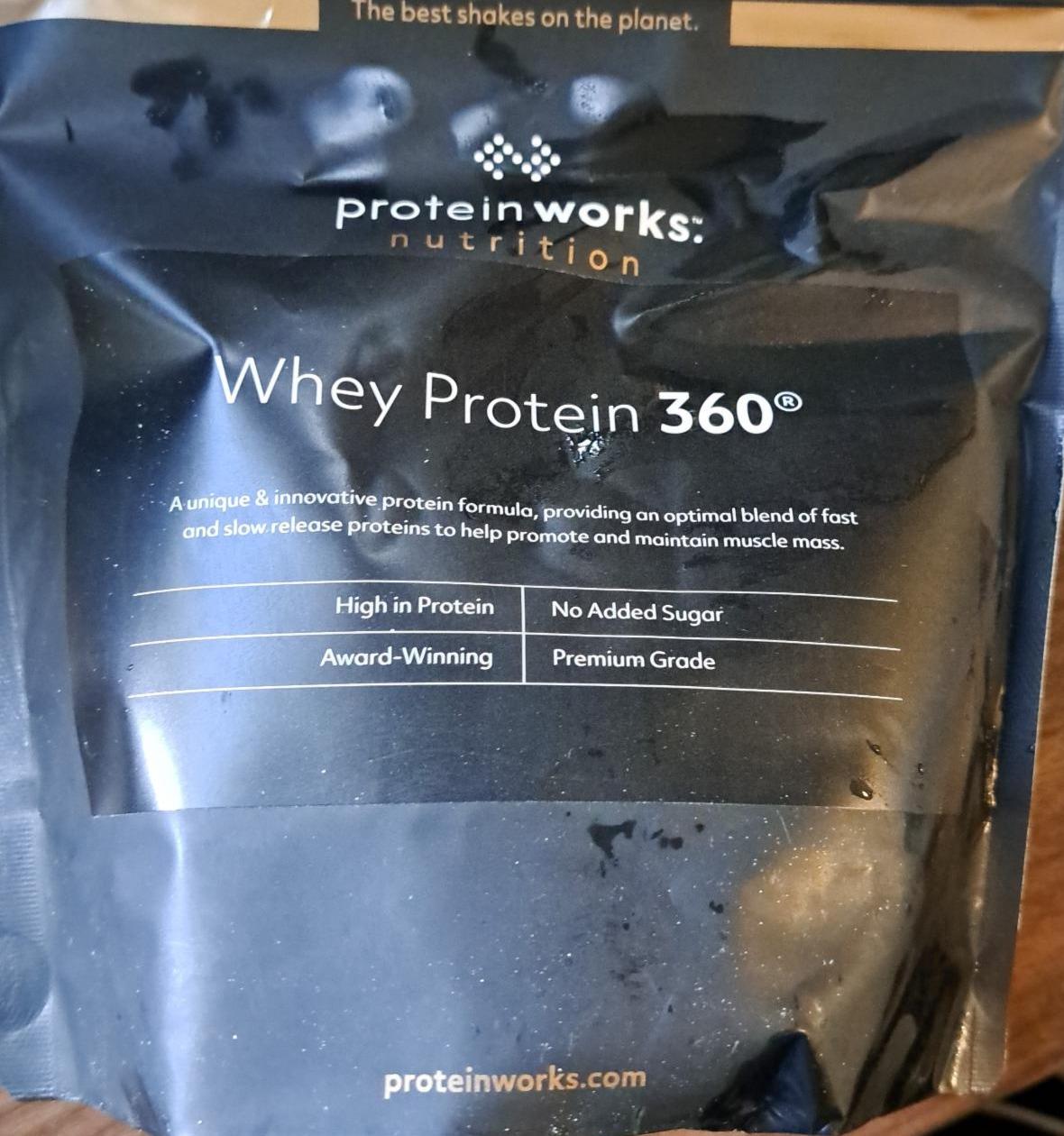 Fotografie - Whey Protein 360 protein works nutrition