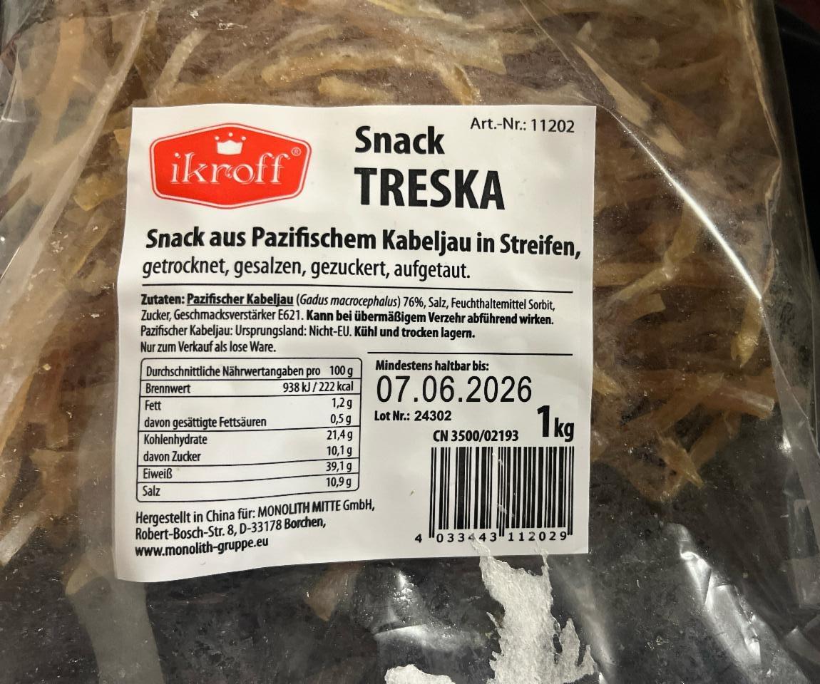 Fotografie - Snack Treska ikroff