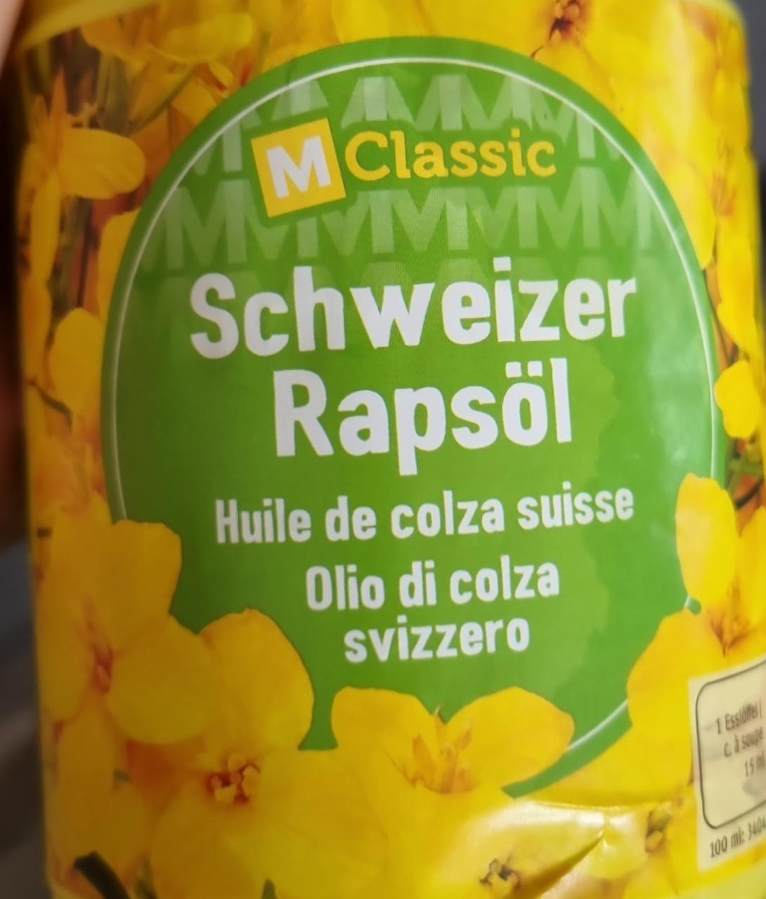 Fotografie - Schweizer Rapsöl MClassic