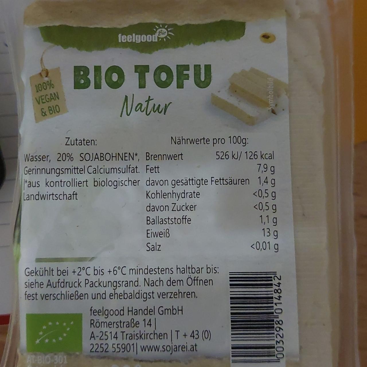 Fotografie - Bio tofu natur Feelgood