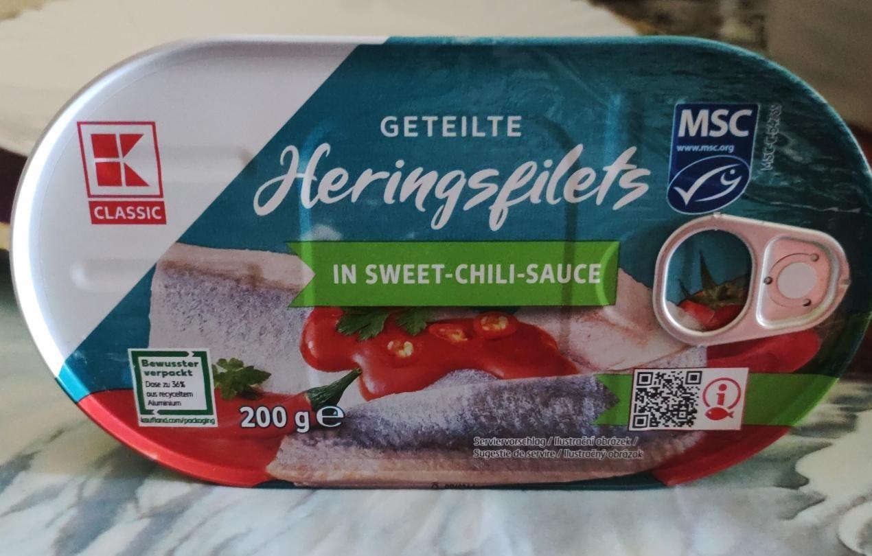 Fotografie - Geteilte Heringsfilets in sweet-chili-sauce K-Classic