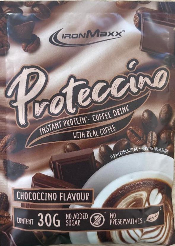 Fotografie - Proteccino instant protein coffee drink chococcino flavour IronMaxx