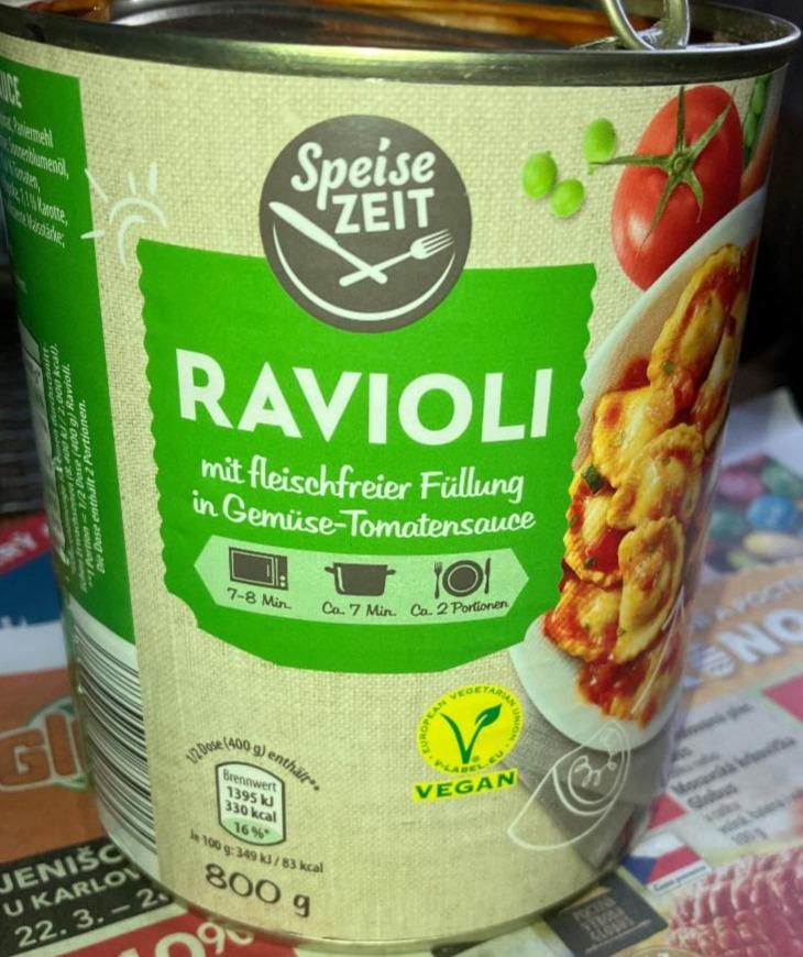 Fotografie - Ravioli mit Gemüse-Tomatensauce Speise Zeit