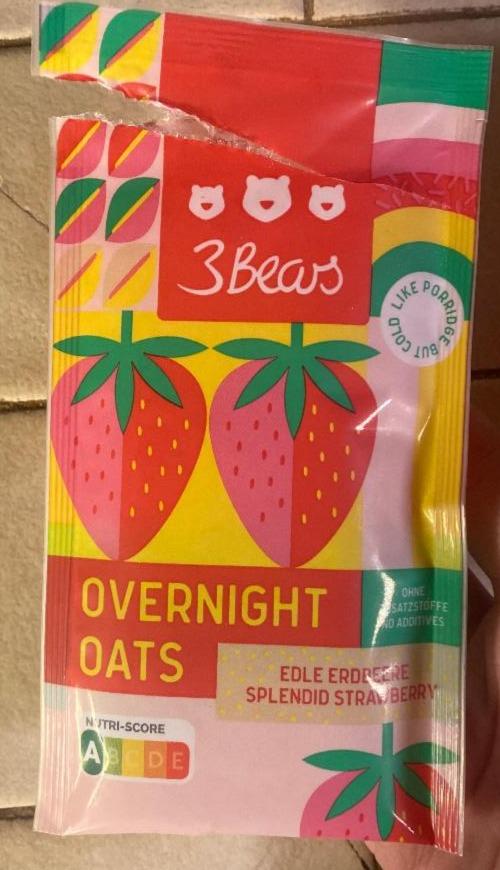 Fotografie - Overnight oats Splended strawberry 3 Bears