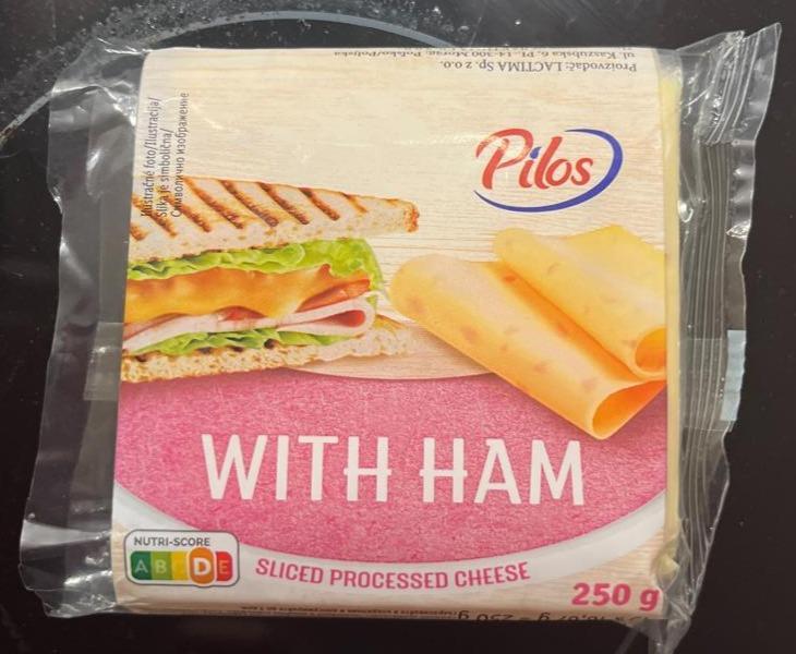 Fotografie - Sliced Processed Cheese With Ham Pilos