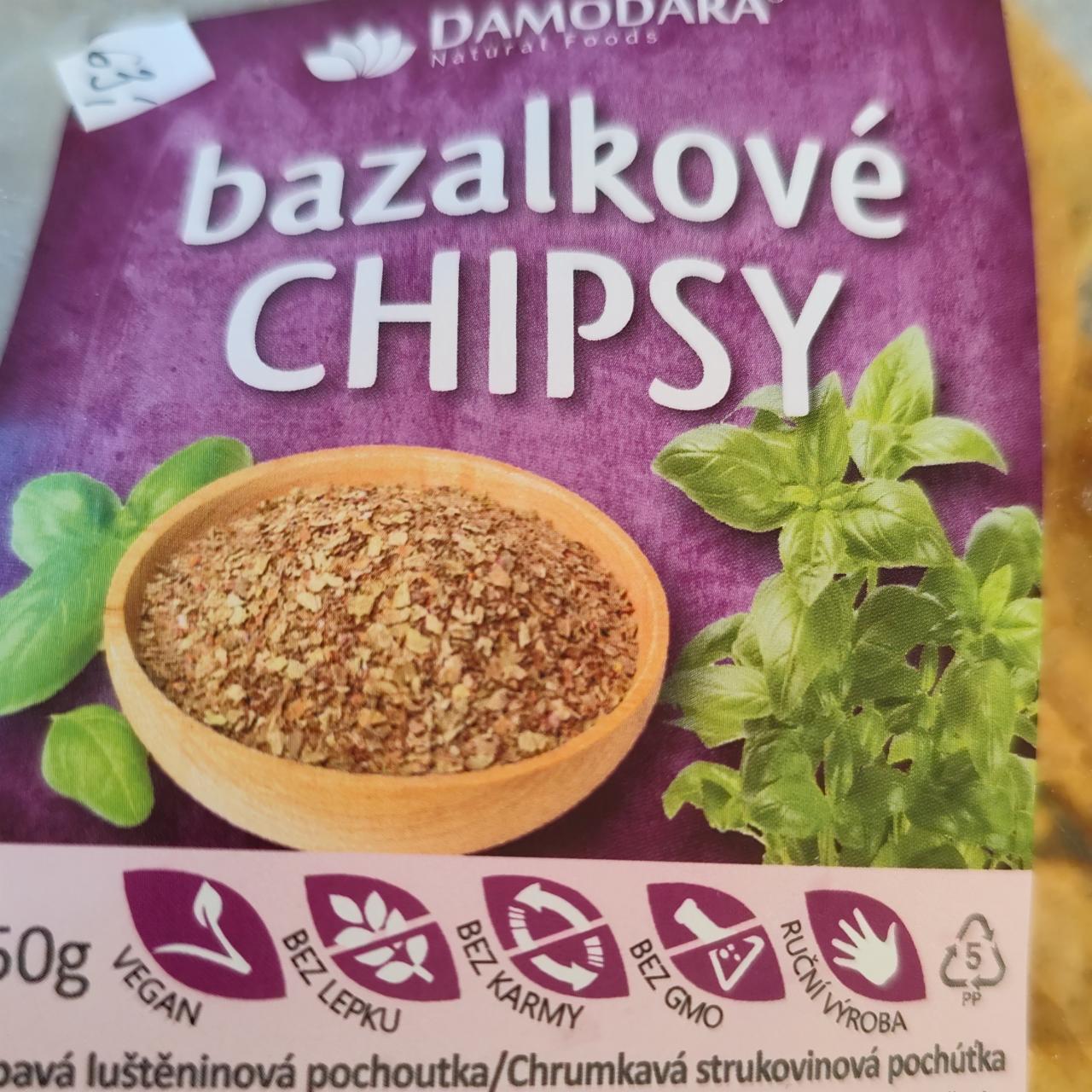 Fotografie - bazalkové chipsy Damodara