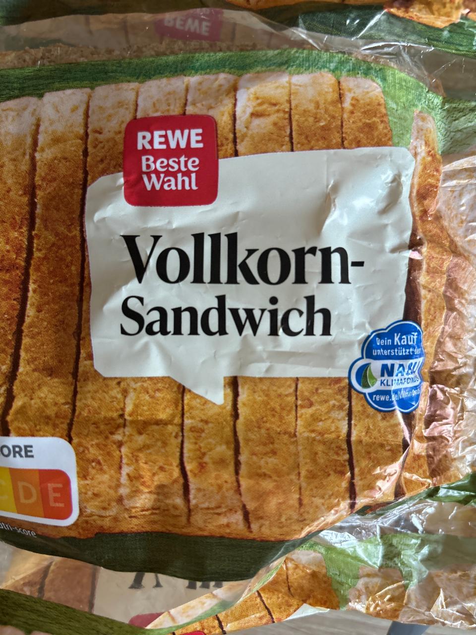 Fotografie - Vollkorn-Sandwich Rewe