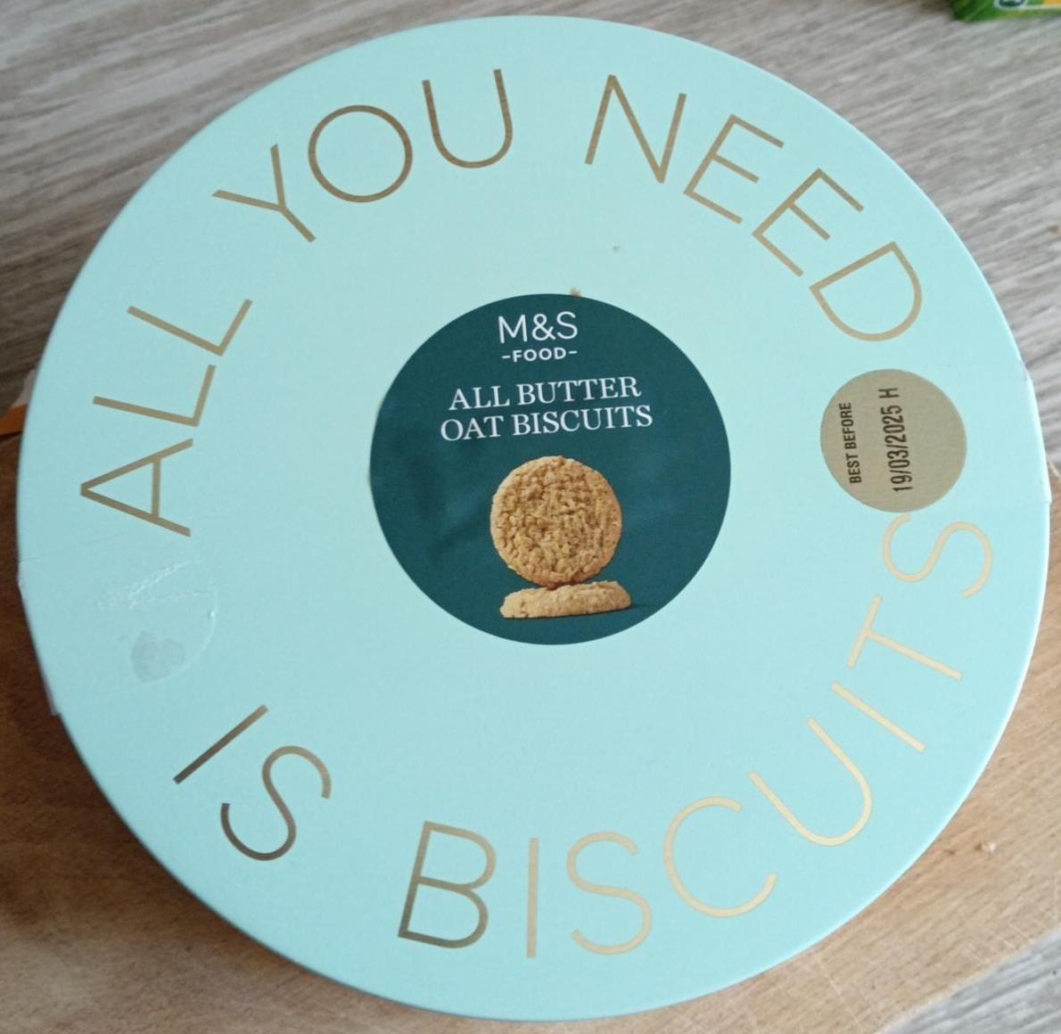 Fotografie - All Butter Oat Biscuits M&S Food