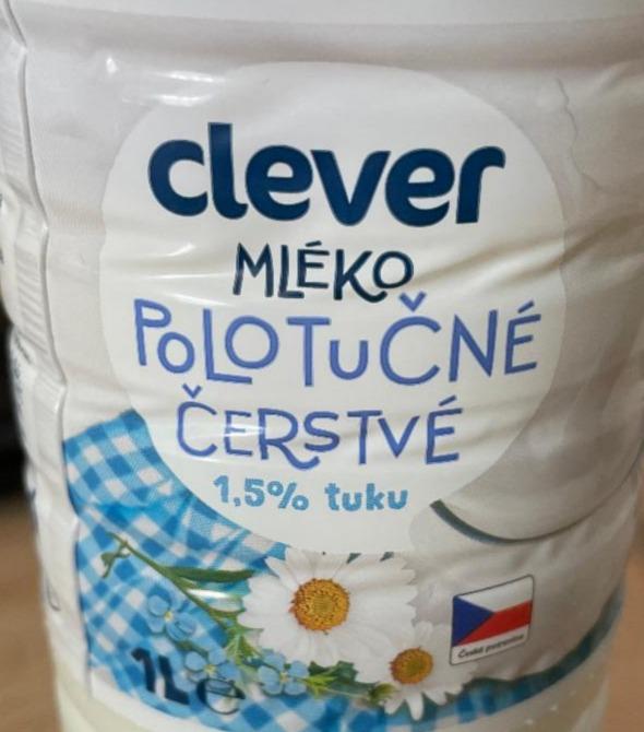 Fotografie - Čerstvé mléko polotučné 1,5% Clever